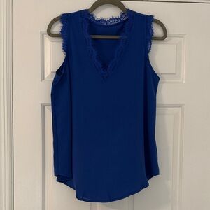 Sleeveless Lace Blouse